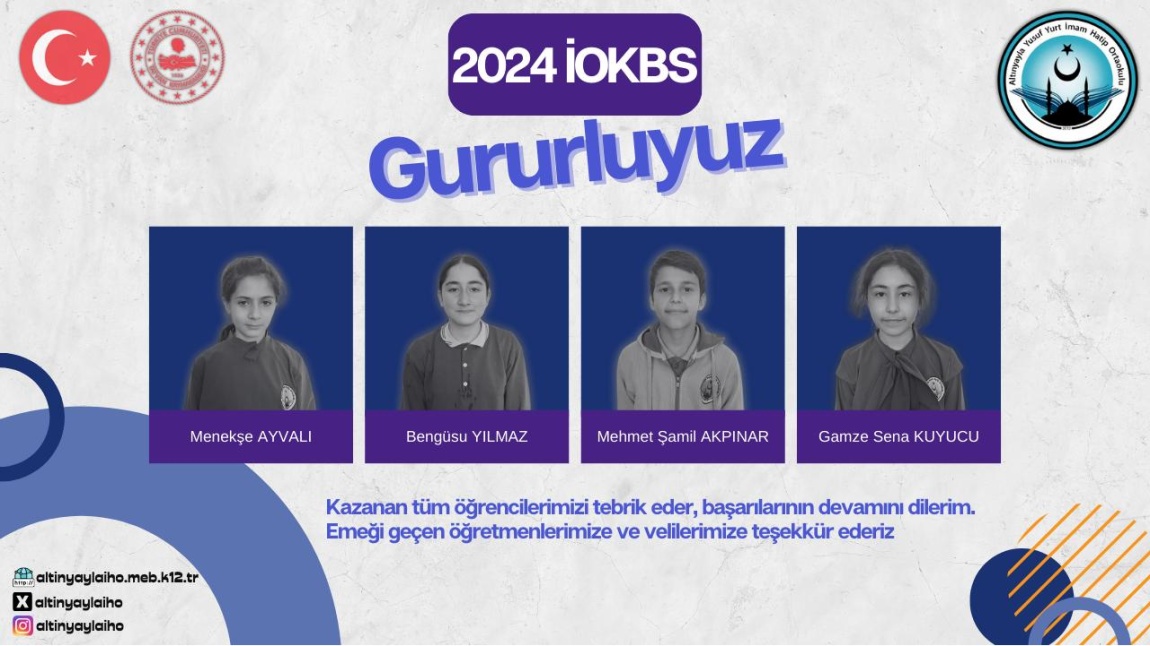 Bursluluk Sınavını Kazanan Öğrencilerimiz