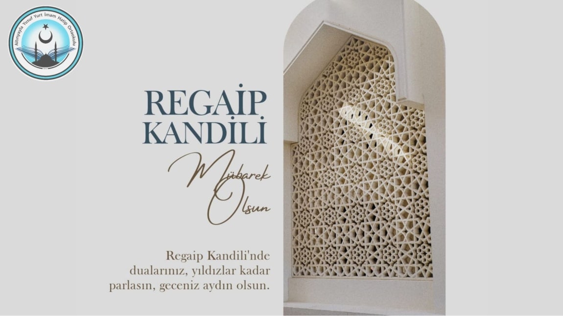 KANDİLİMİZ MÜBAREK OLSUN.